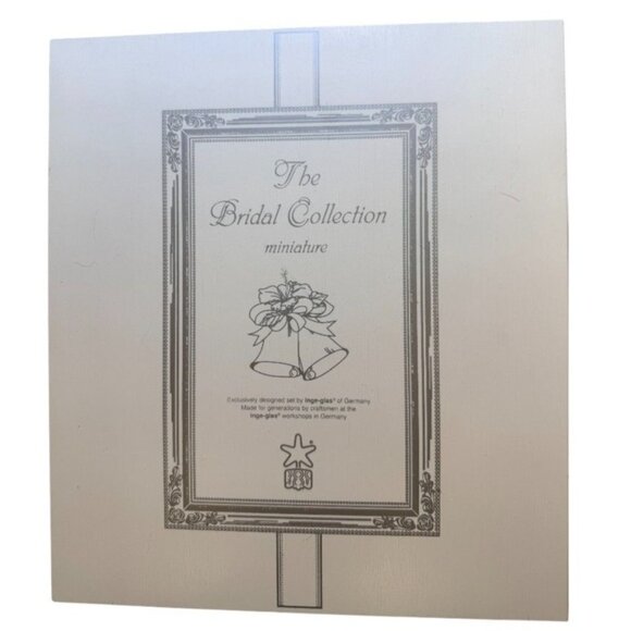 Inge-glas Other - Inge Glas Bridal Collection Miniature Christmas Ornaments Set Germany